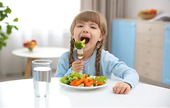 Los niños y las verduras para una buena nutrición
