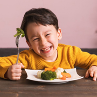 Beneficios de las verduras en los niños