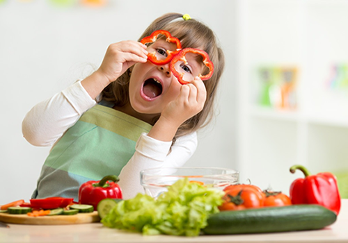 Beneficios de las verduras en los niños